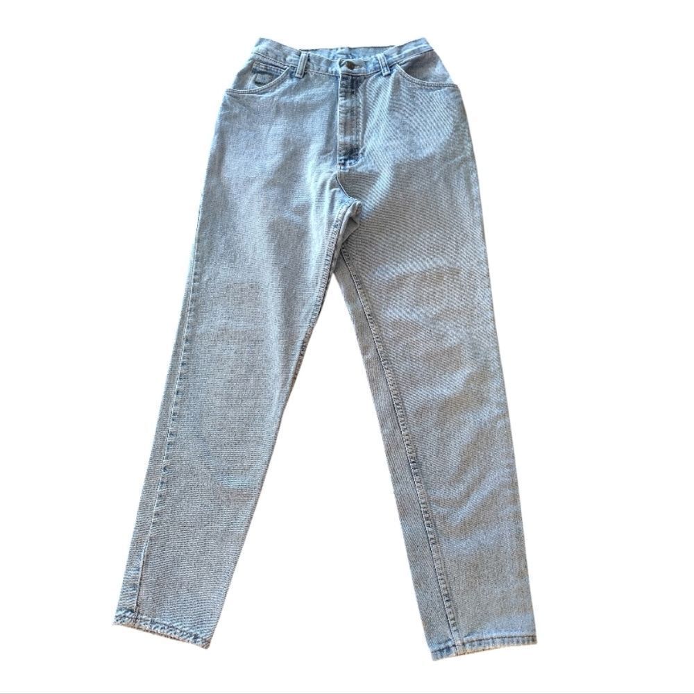 VTG 90s Wrangler Light Wash Denim High‎ Waist Tapered Jeans SZ 10 x 32*